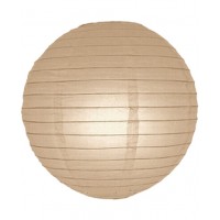 8" Paper Lantern Latte Regular Wire